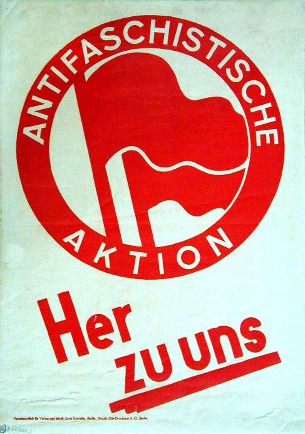 Exponat: Plakat: Antifaschistische Aktion, 1932