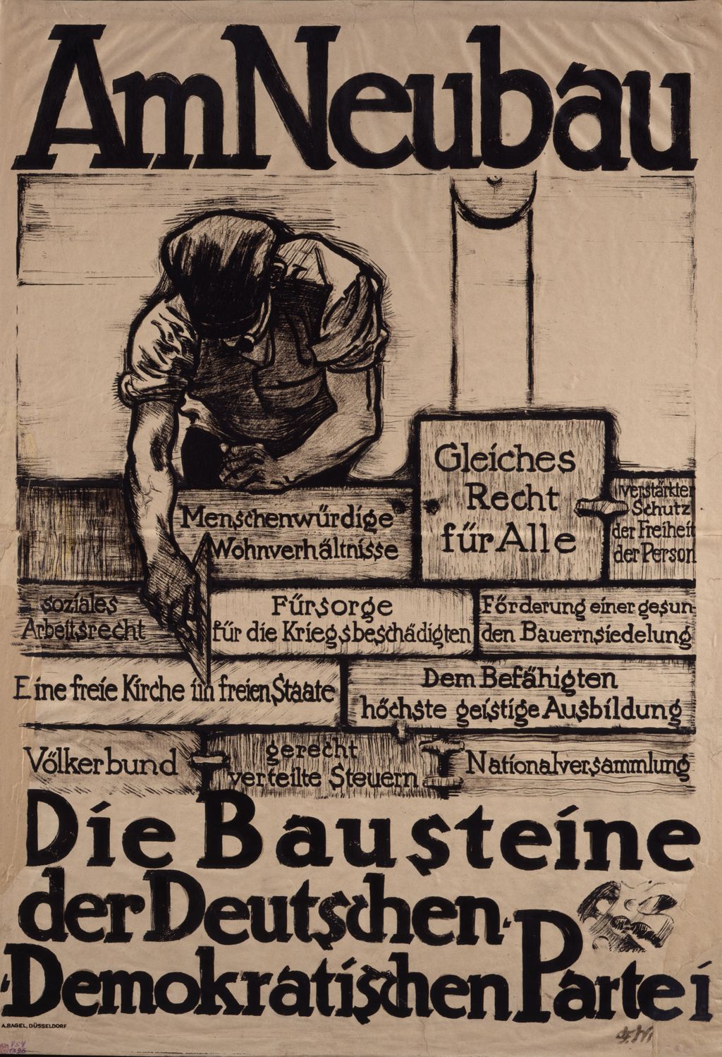 Exponat: Plakat: Wahlplakat der DDP, 1919