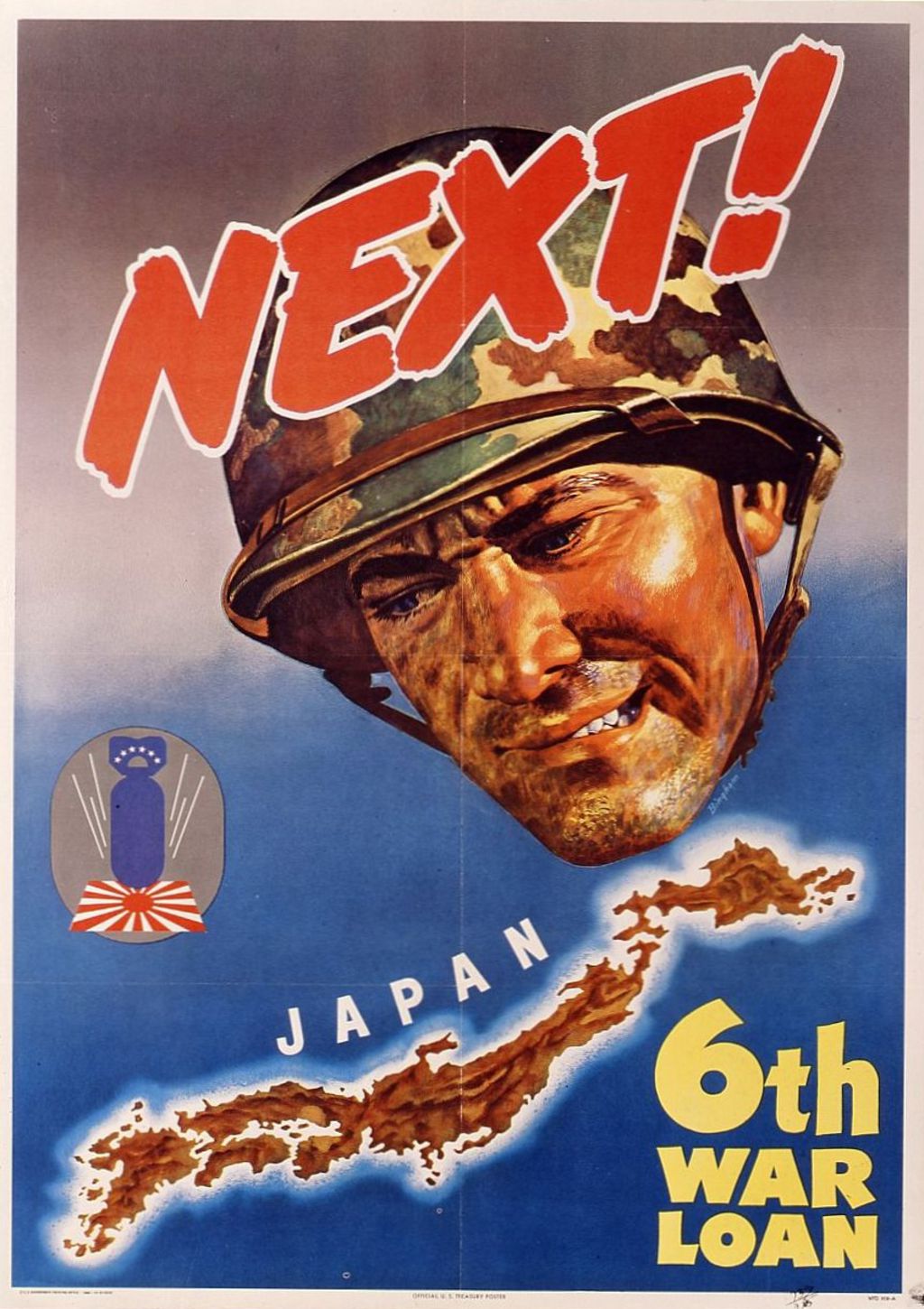 Exponat: Plakat: US-Plakat: Aufruf zur 6. Kriegsanleihe, 1944