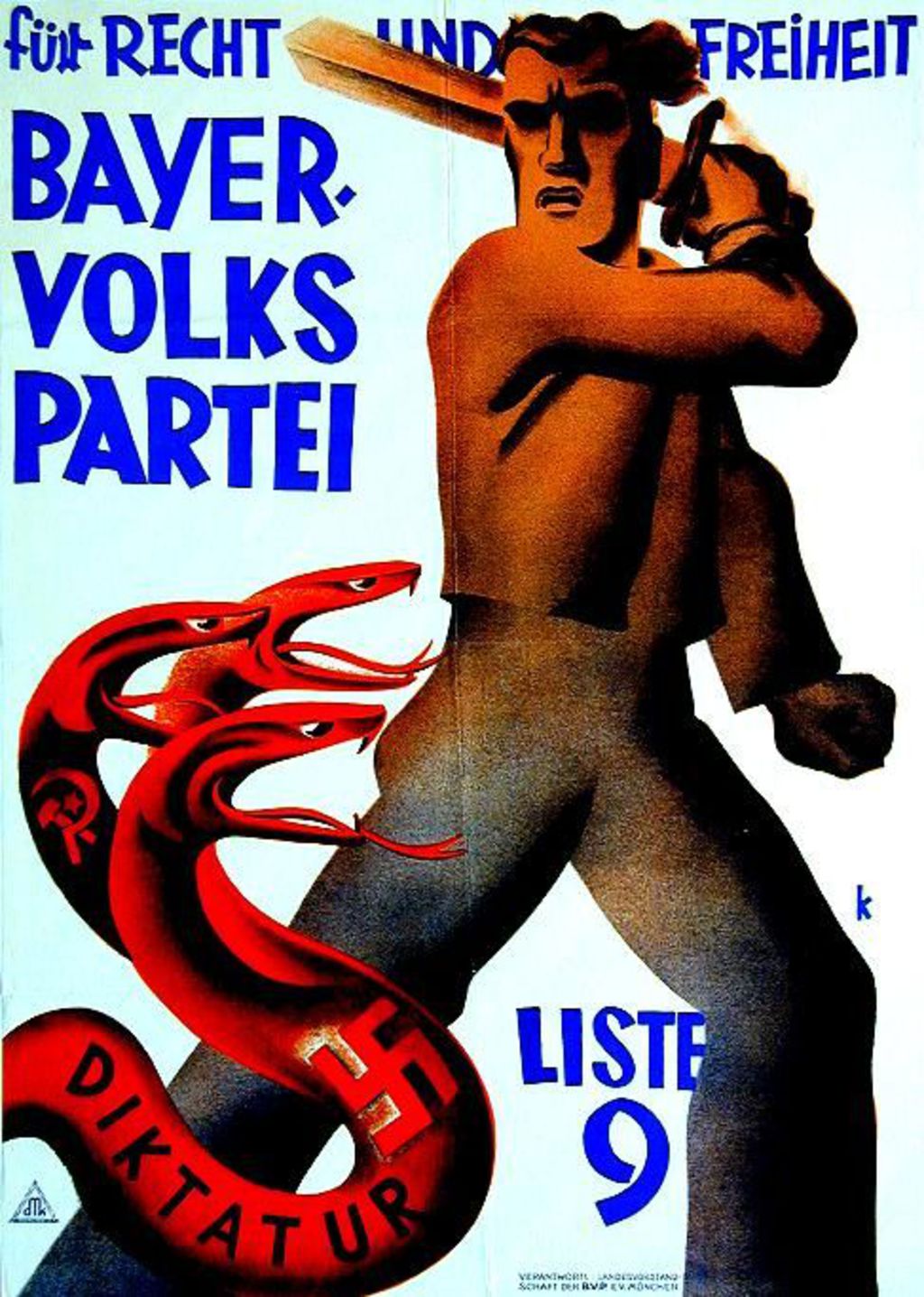 Exponat: Plakat: Wahlplakat der BVP, 1932