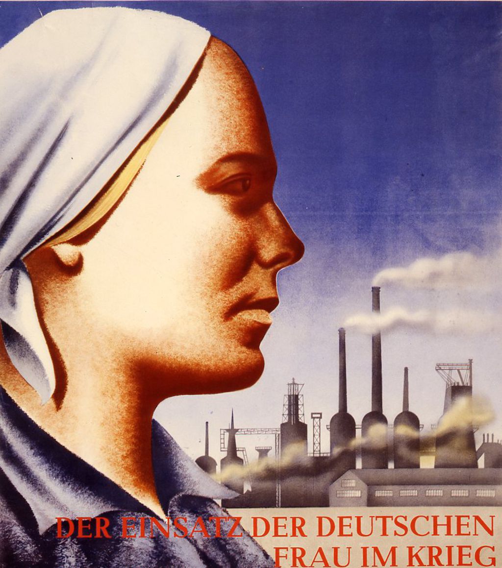 Exponat: Plakat: Arbeitseinsatz von Frauen in der Rüstungsindustrie, um 1941