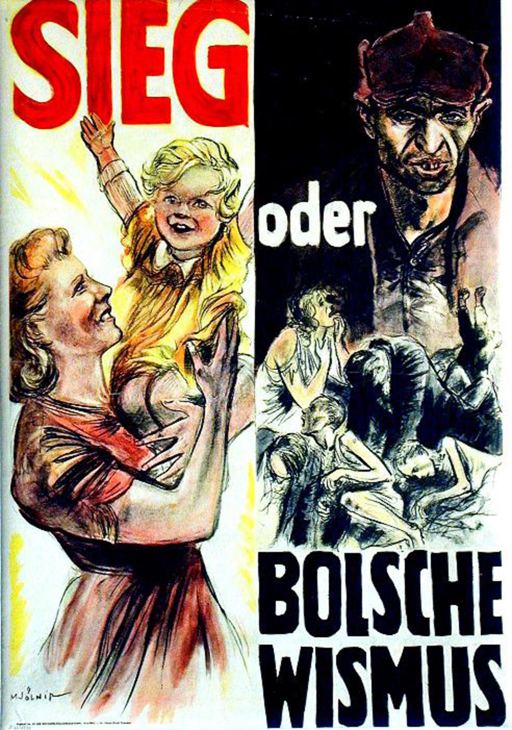 Exponat: Plakat: "Sieg oder Bolschewismus", 1943
