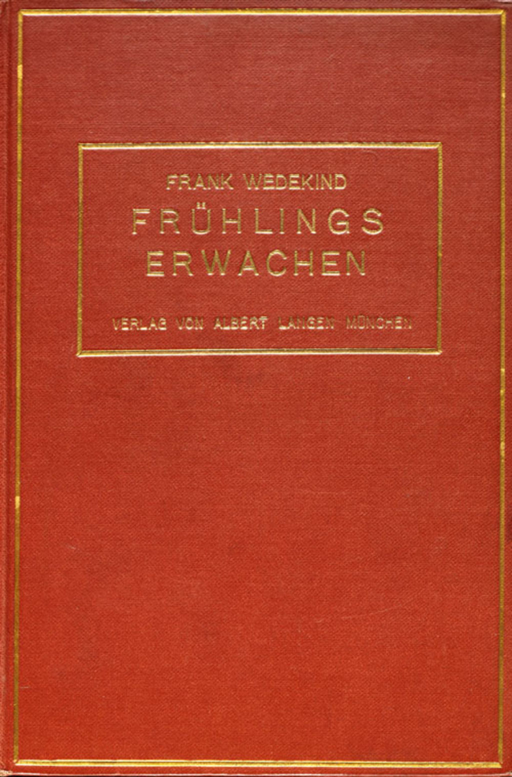 Buch: Wedekind, Frank "Frühlings Erwachen", 1907