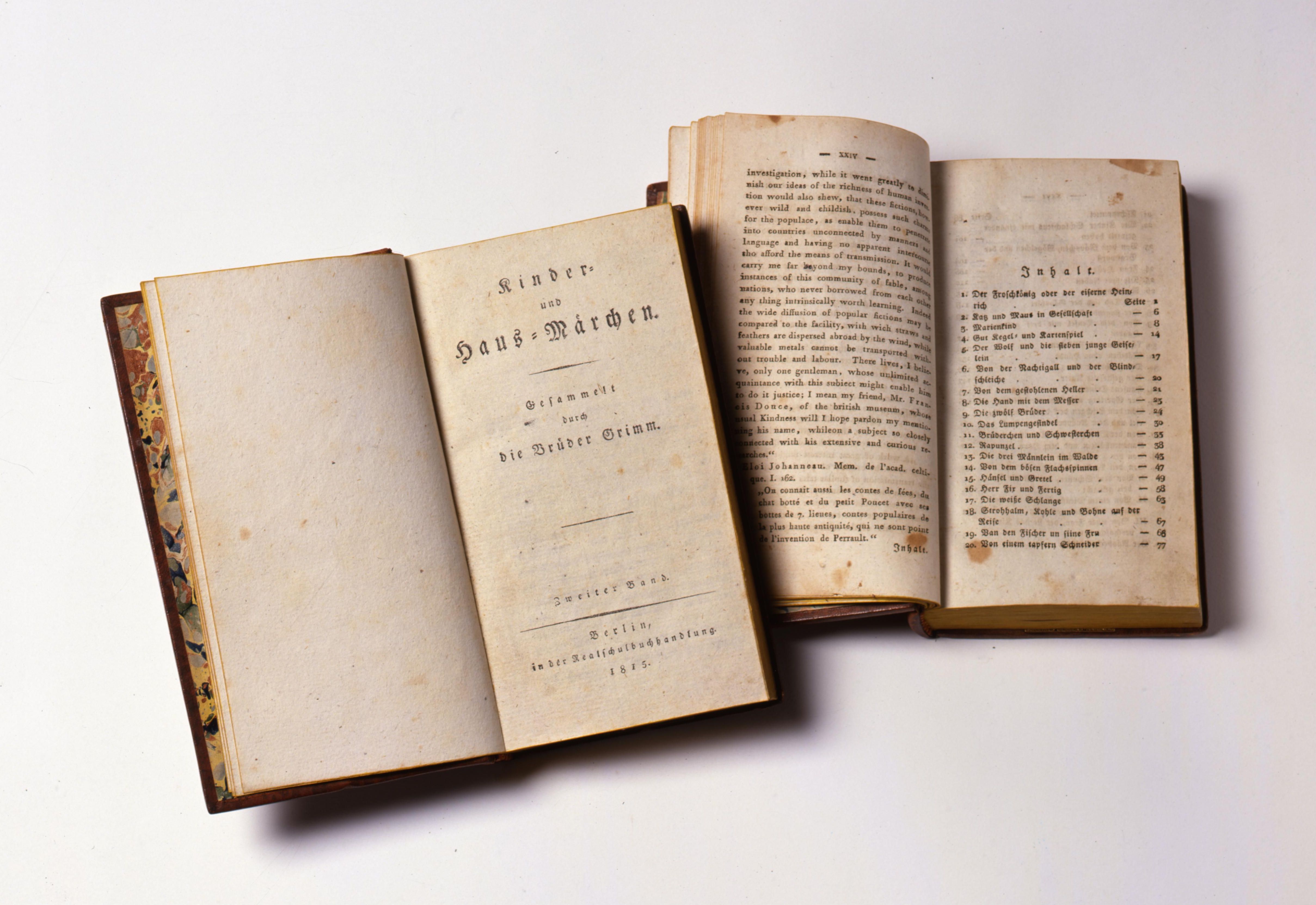 Buch: "Brüder Grimm: Kinder- und Hausmärchen", 1812