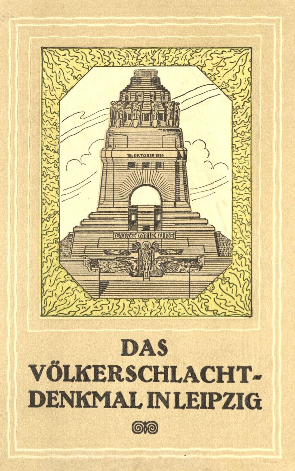 Druckgut: Broschüre zum Völkerschlachtdenkmal, nach 1913
