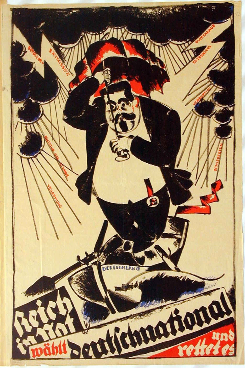 Plakat: Reich in Not, 1920