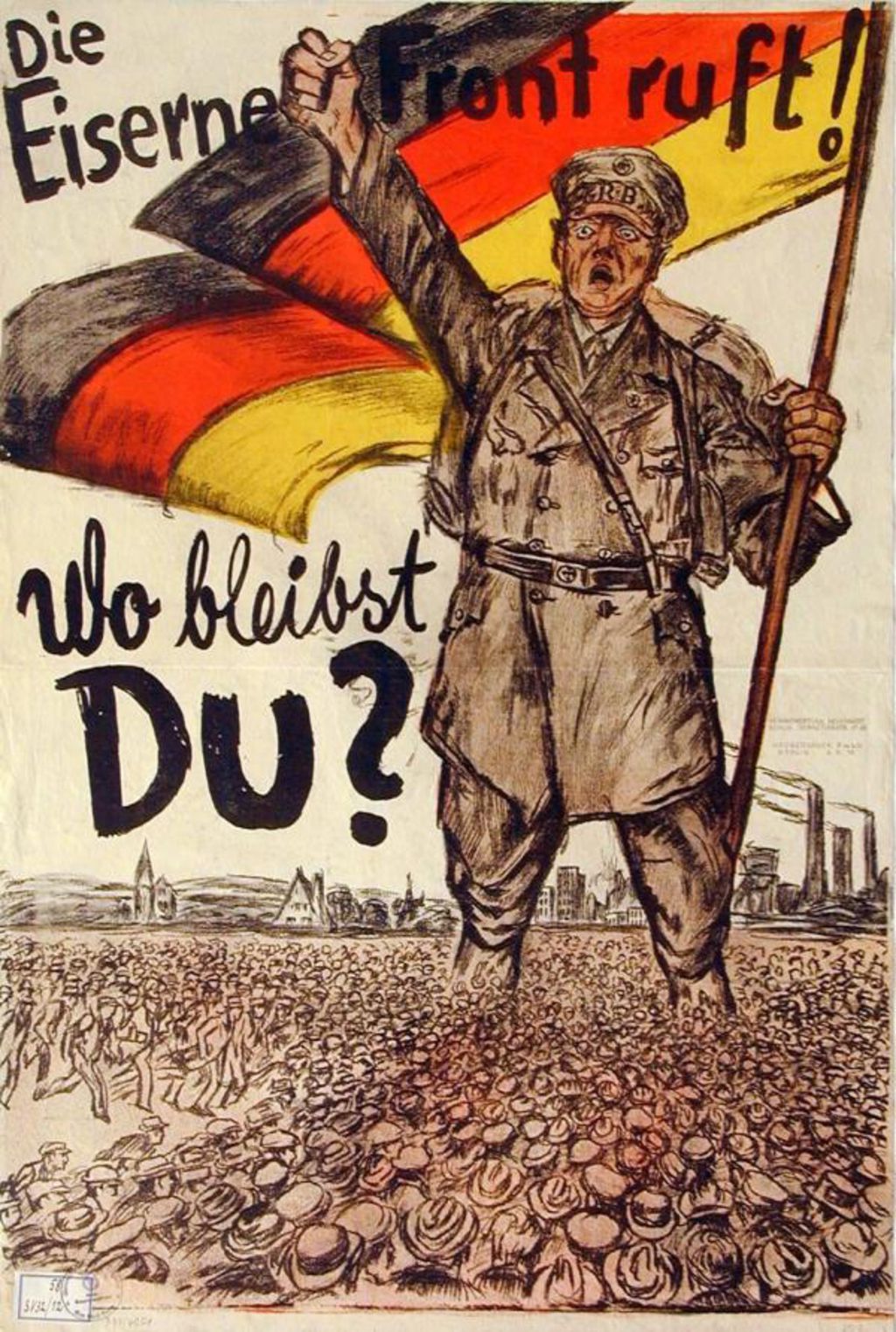Plakat: Die Eiserne Front ruft, 1931/1932