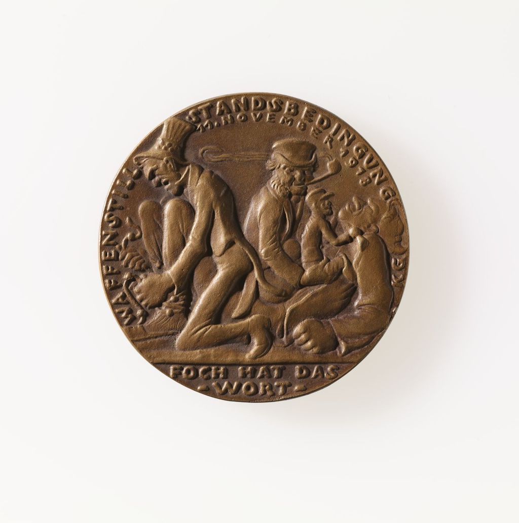 Medaille: Spottmedaille auf die Waffenstillstandsbedingungen, 1918
