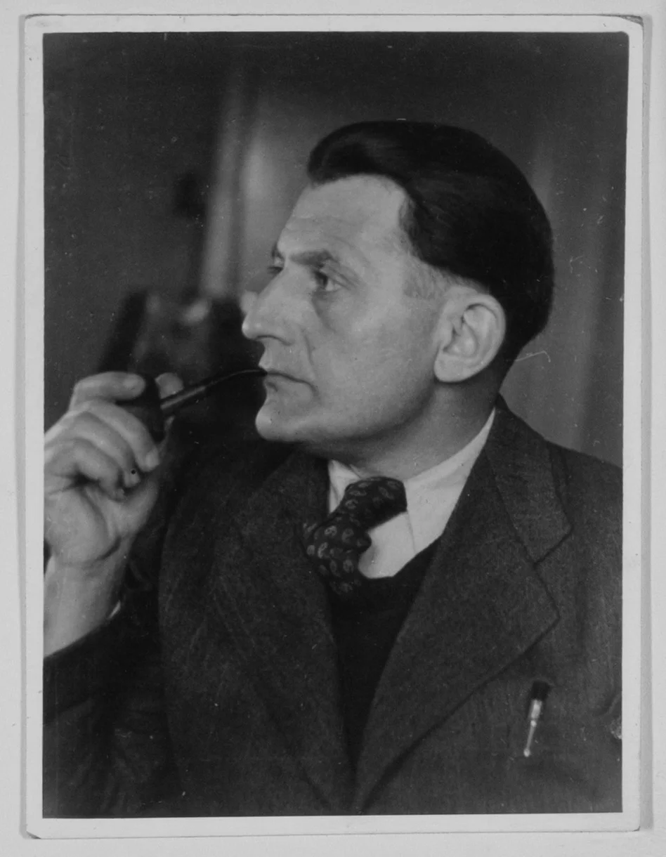 Black-and-white portrait of Walter Preisser