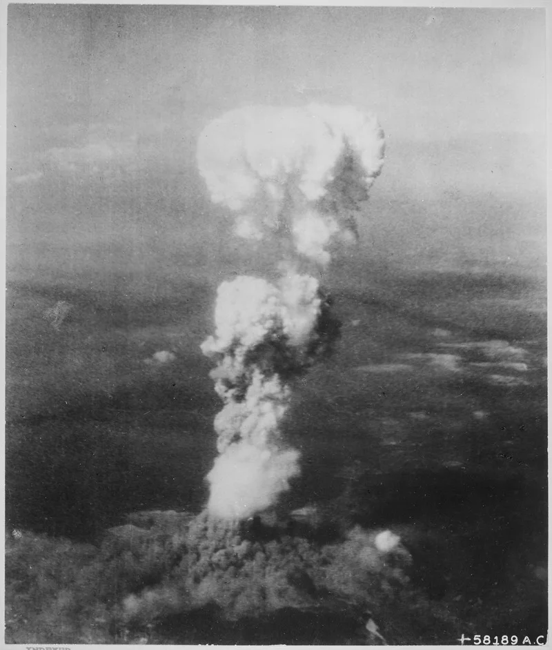 Atomic cloud over Hiroshima