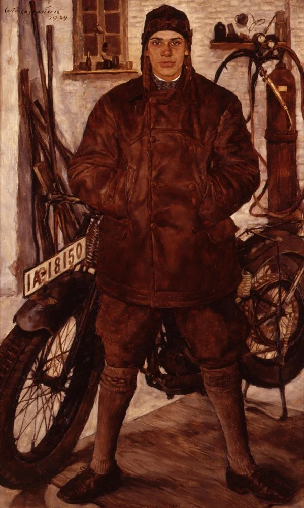 Lotte Laserstein, On the Motorcycle, 1929 © DHM