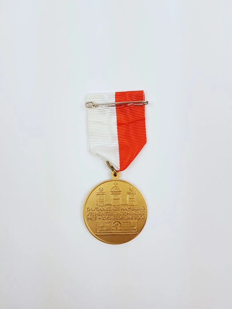 Storm surge memorial medal 1962 – Hamburgische Dankmedaille, Inv.Nr. O 99/6 © DHM