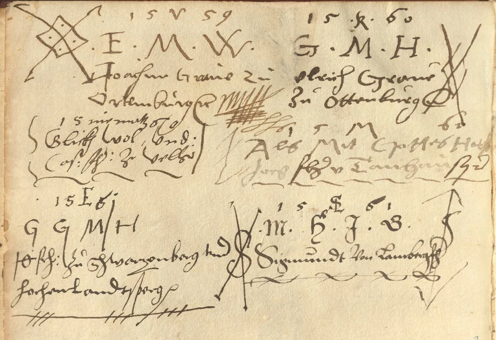 Die Abbildung zeigt handschriftlich notierte Stammbucheinträge