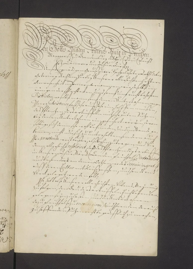 Kartoffelbefehl Friedrichs II. in der Kurmark und Neumark, 18. Juli 1748