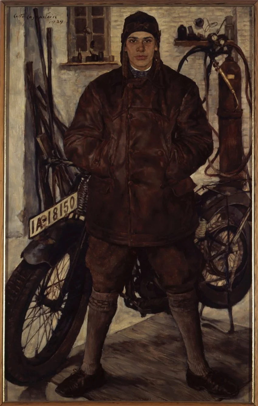 Man and Machine. Lotte Laserstein’s painting “On Motorcycle”