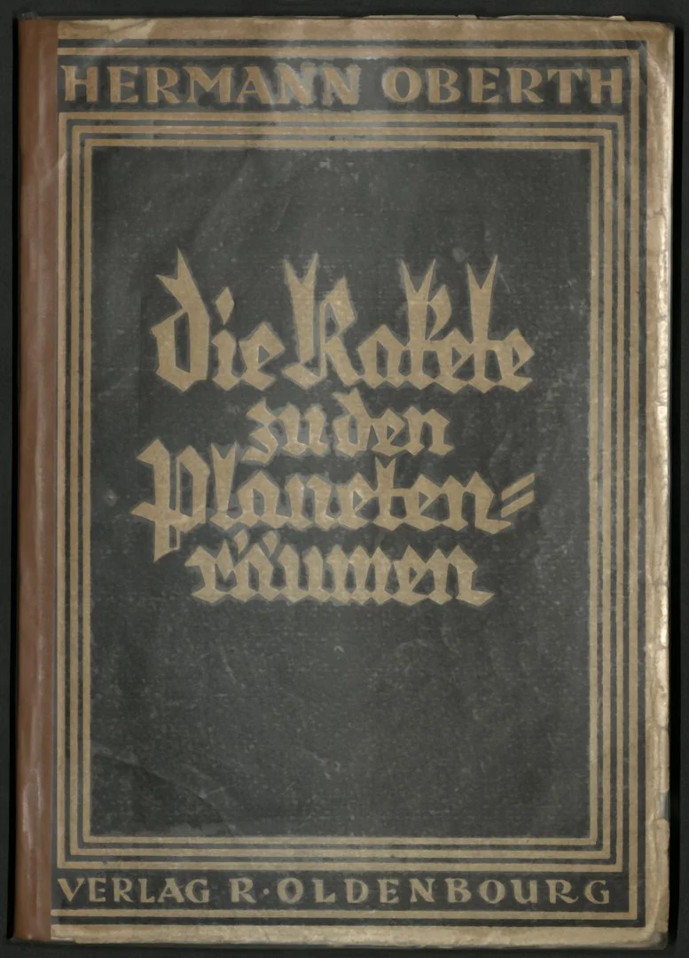 Book cover: Hermann Oberth: Die Rakete zu den Planetenräumen, 1923