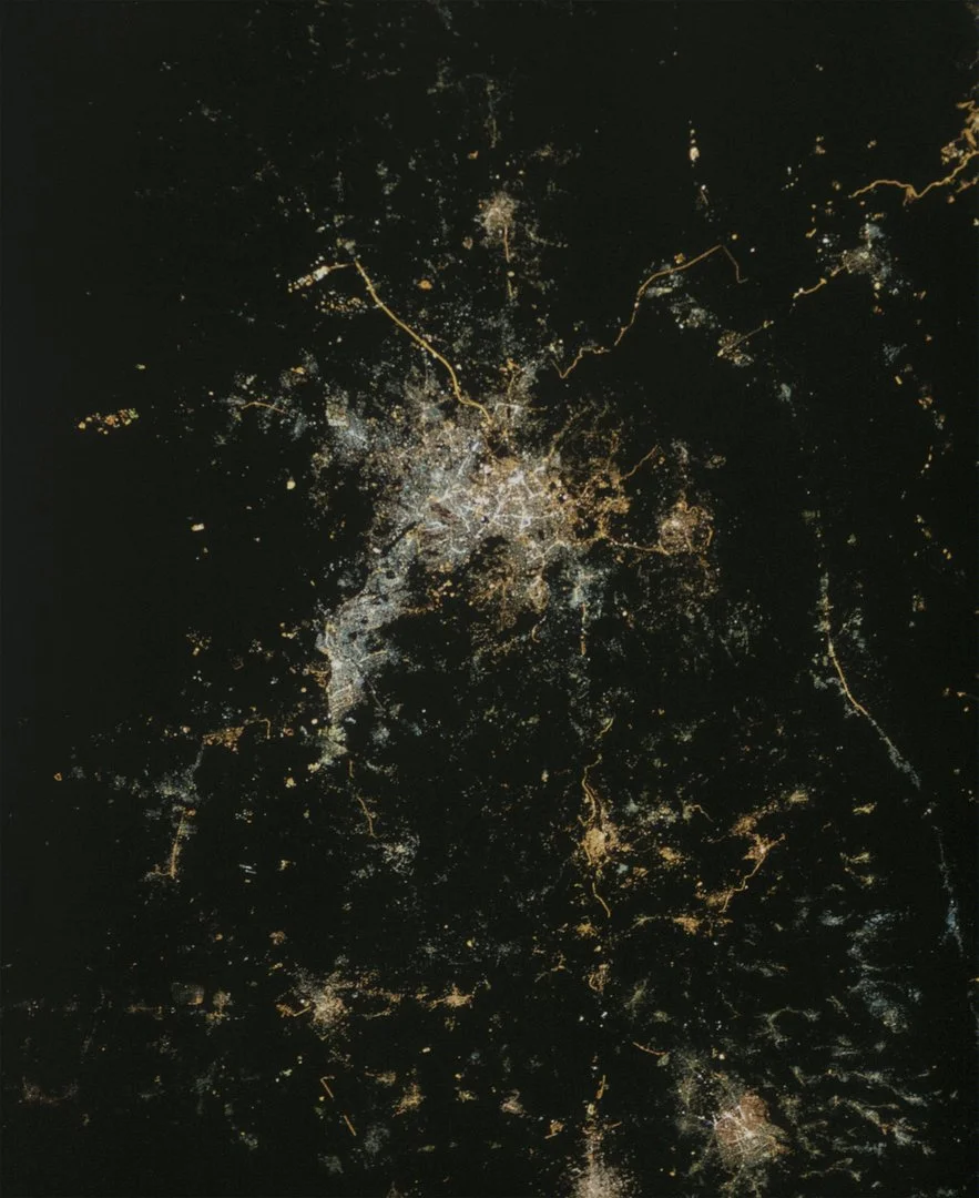 View from space: Near East War area between Israel and Palestine