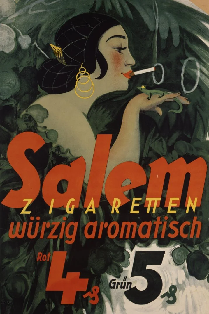Advertising poster for the ‘Salem’ cigarette brand, 1928