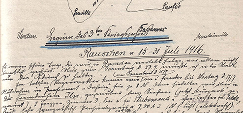 Paul Thomaschki: Auszüge aus dem Kriegstagebuch (1914-1918)