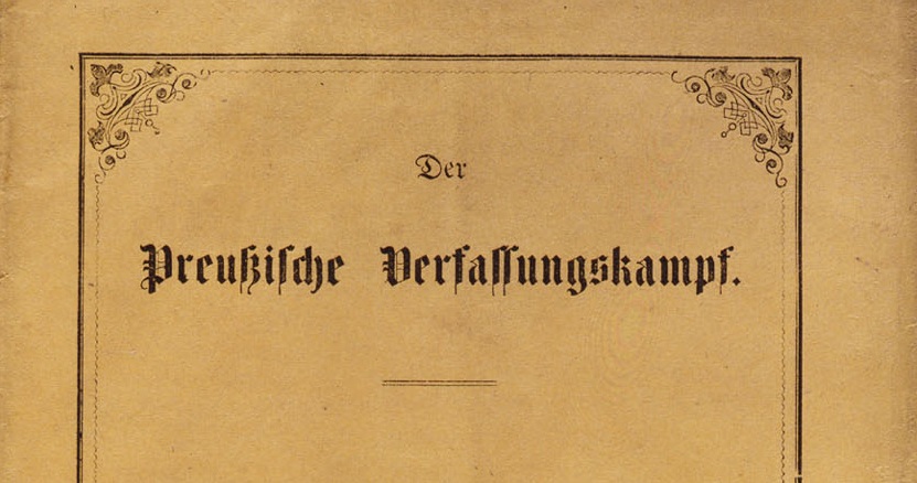 Denkschrift über den preußischen Verfassungskonflikt von Karl Theodor Welcker, 1863