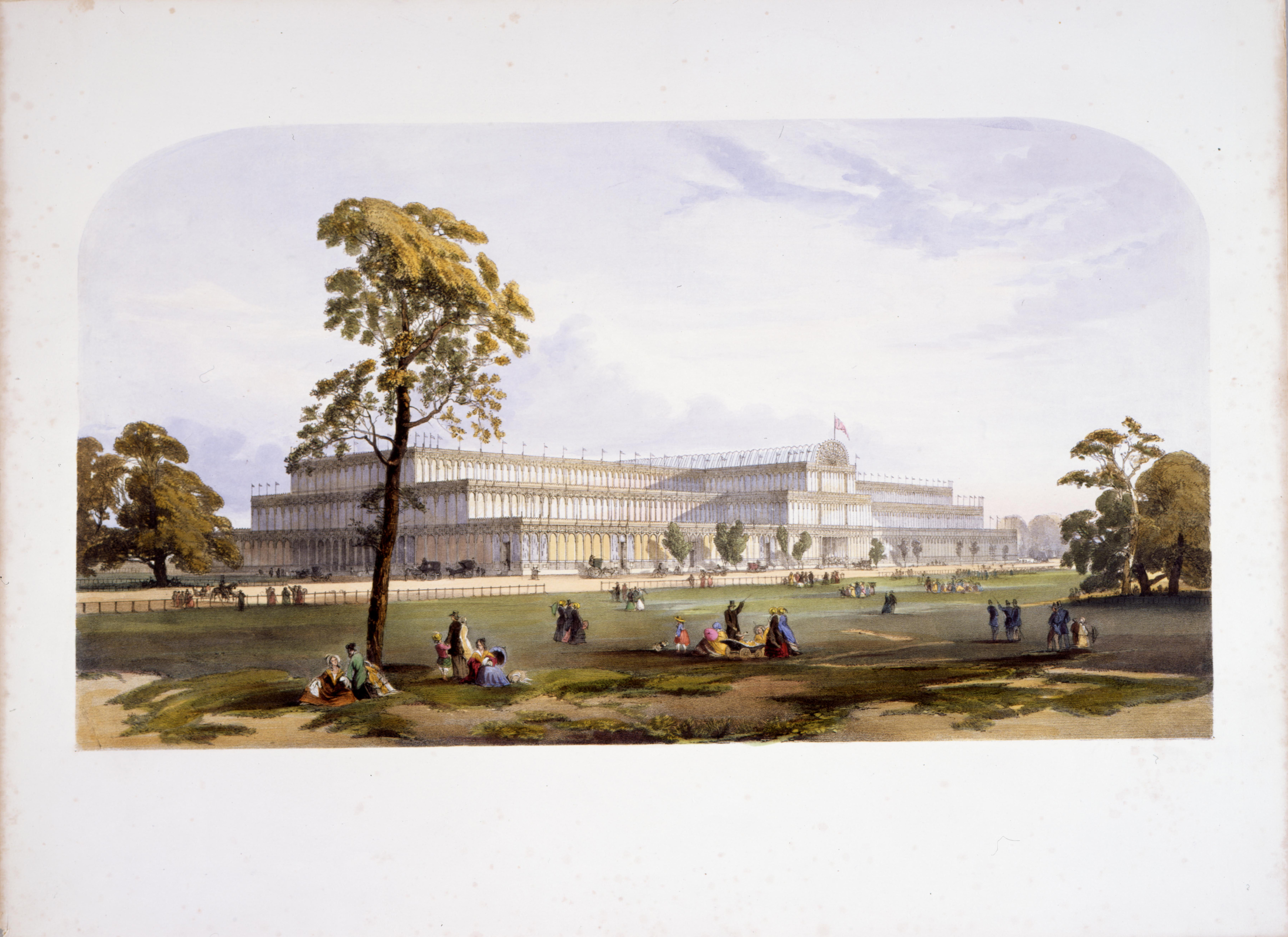 Kristallpalast der ersten Weltausstellung in London, 1851