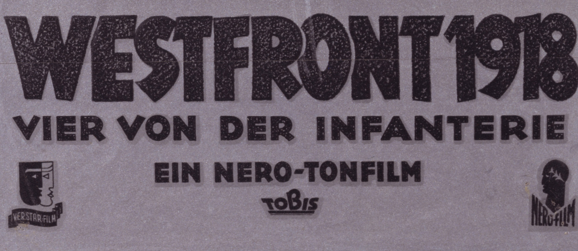 Detail des Plakats zum Film "Westfront 1918 - Vier von der Infanterie", 1930