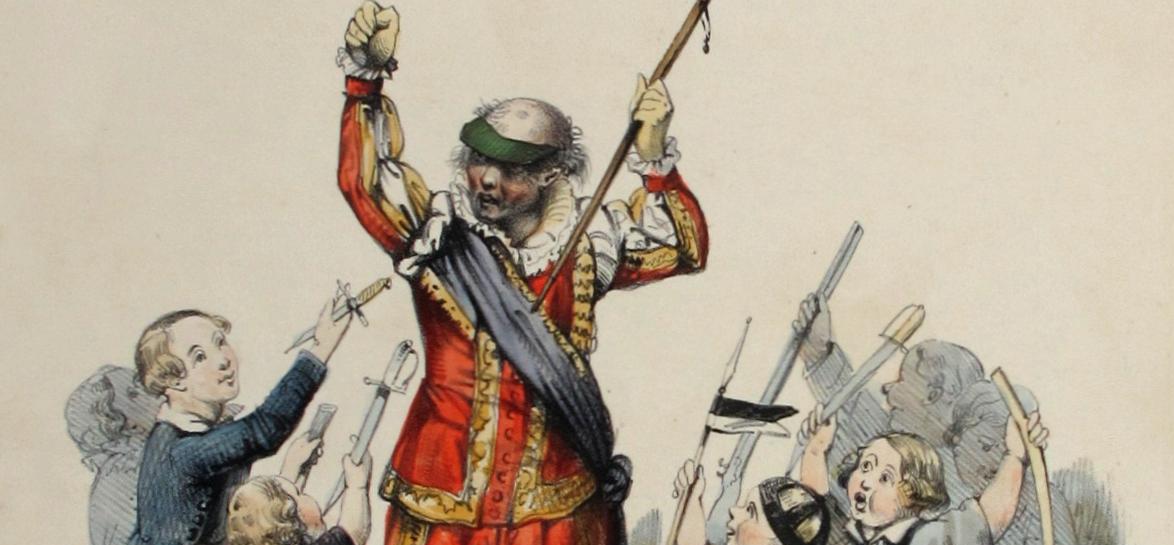 [Karikatur zur Oper "Die Stumme von Portici", nach 1828]