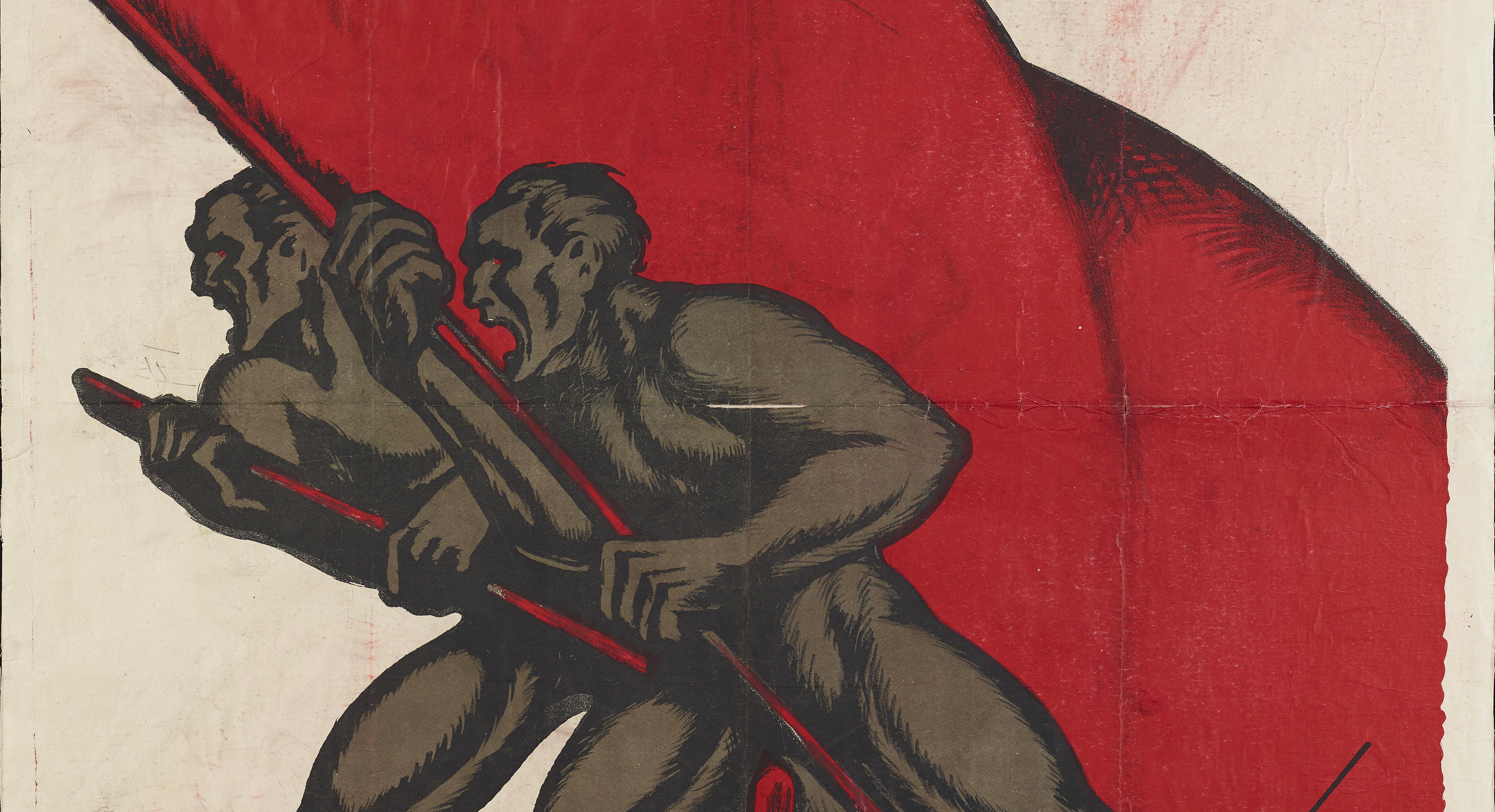 Plakat "Rote Soldaten nach vorn", Ungarn 1919