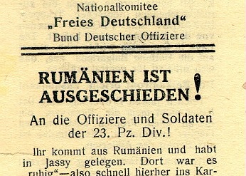 Handzettel des Nationalkomitees Freies Deutschland, 1944