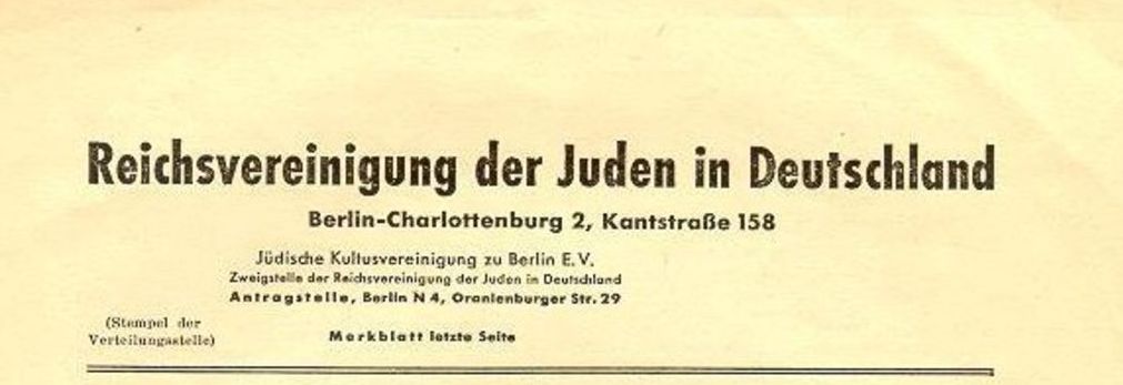 Betrifft: Verfügungsbeschränkungen über das bewegliche Vermögen der Juden, 1941