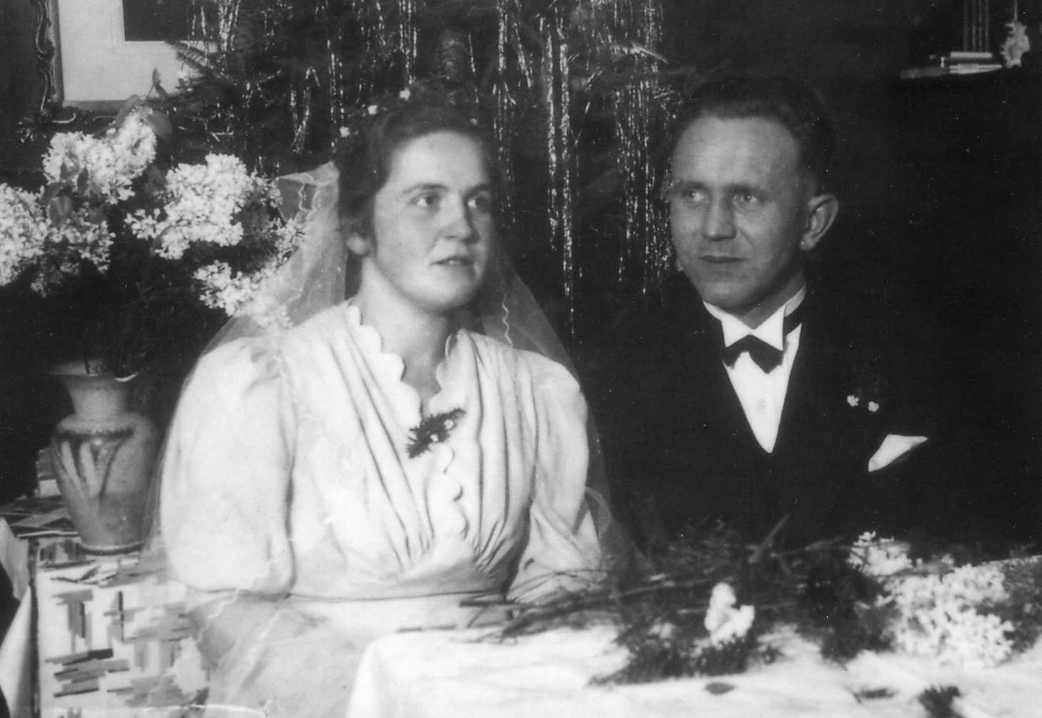 Hochzeitsphoto von Edith und Kurt Kämpf