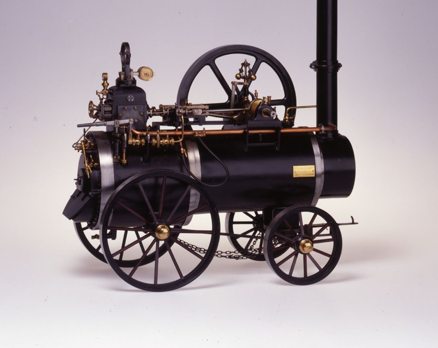 Modell einer Lokomobile der Firma Wolf, Magdeburg-Buckau (Original 1862/um 1885)