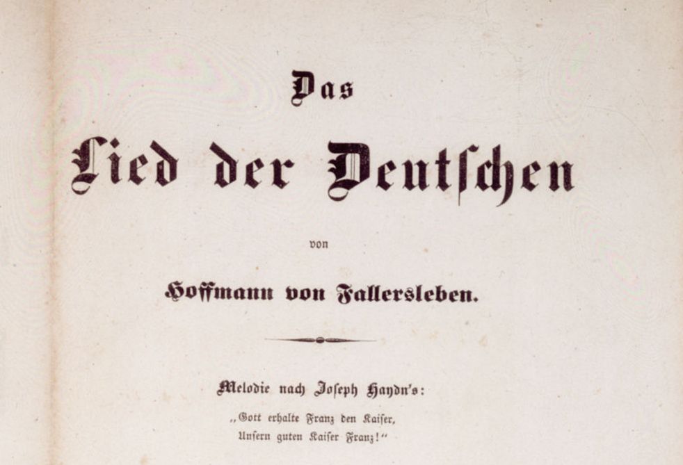 Erstdruck des Deutschlandliedes, 1841