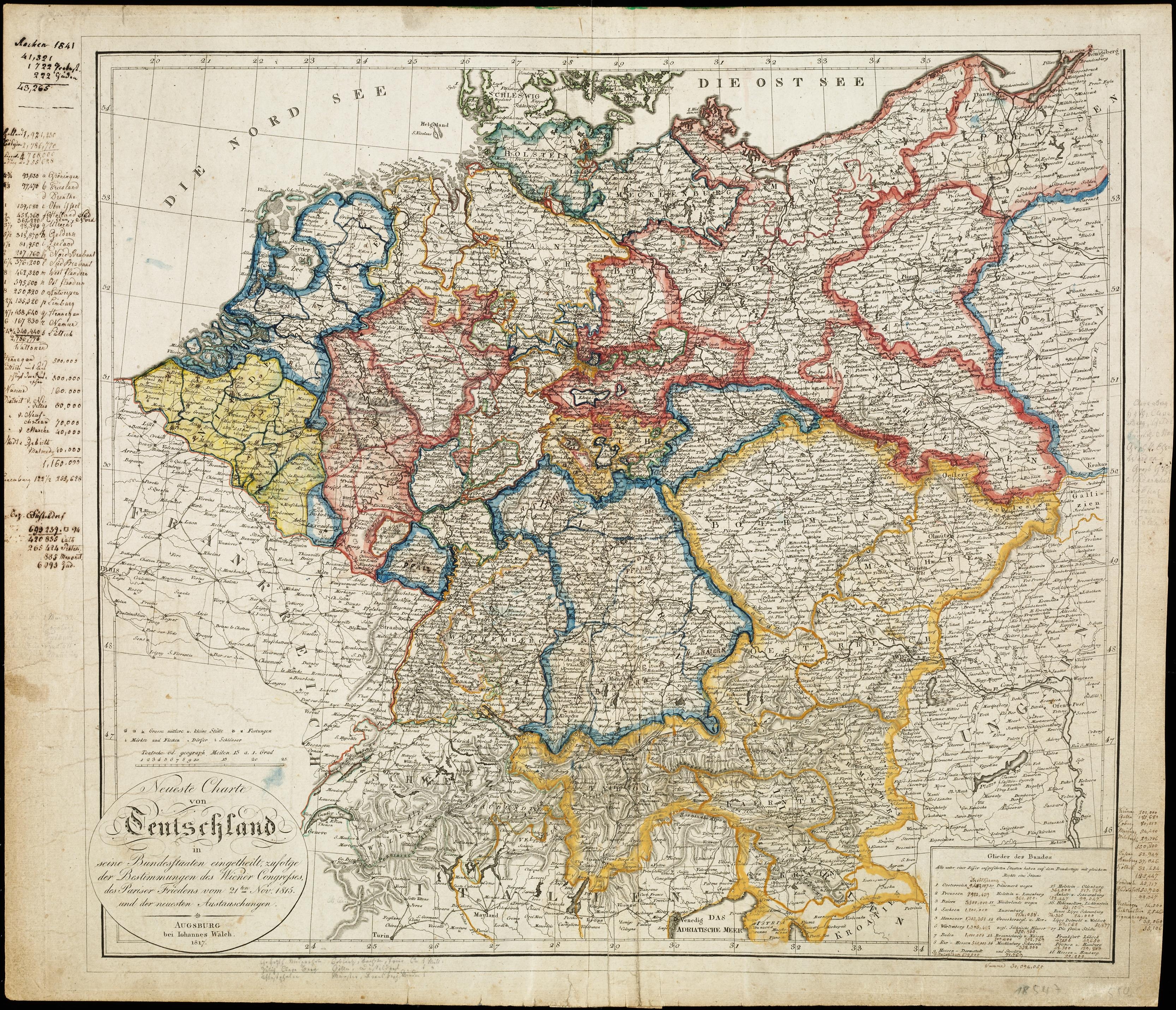 [Karte: Deutscher Bund]