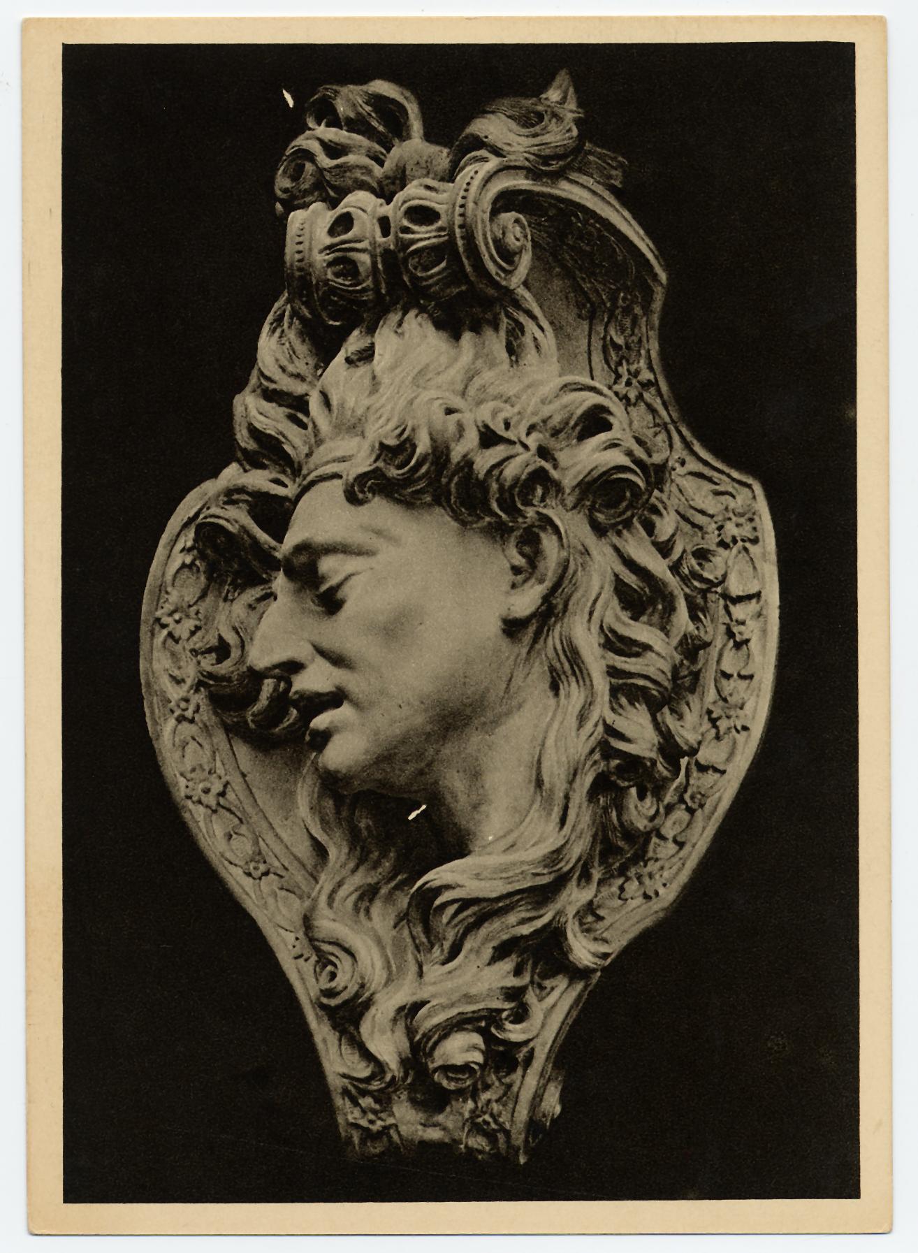 Kunst: Andreas Schlüter, Maske eines "sterbenden Kriegers" im Zeughaus, 1696/97