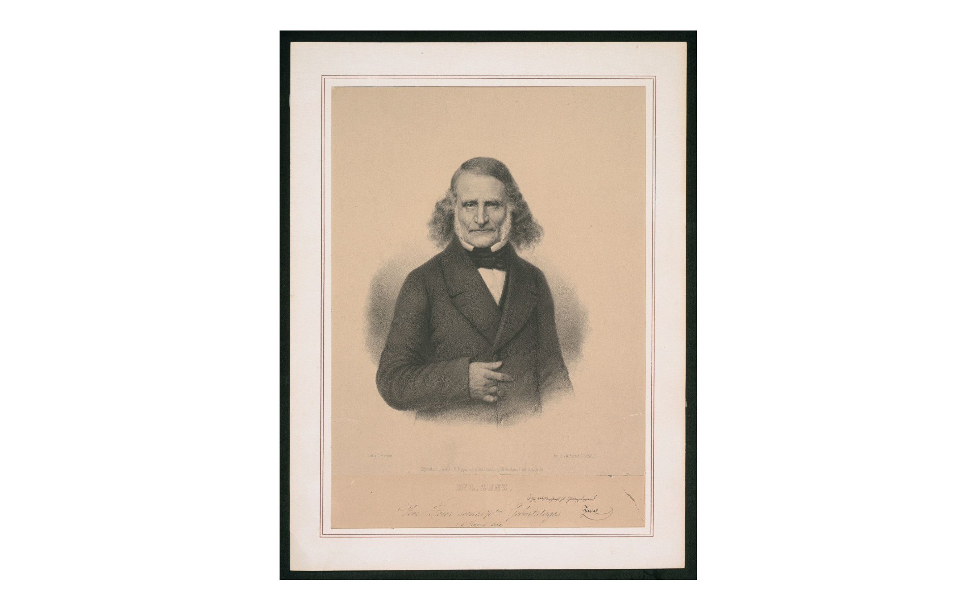 Porträt von Leopold Zunz