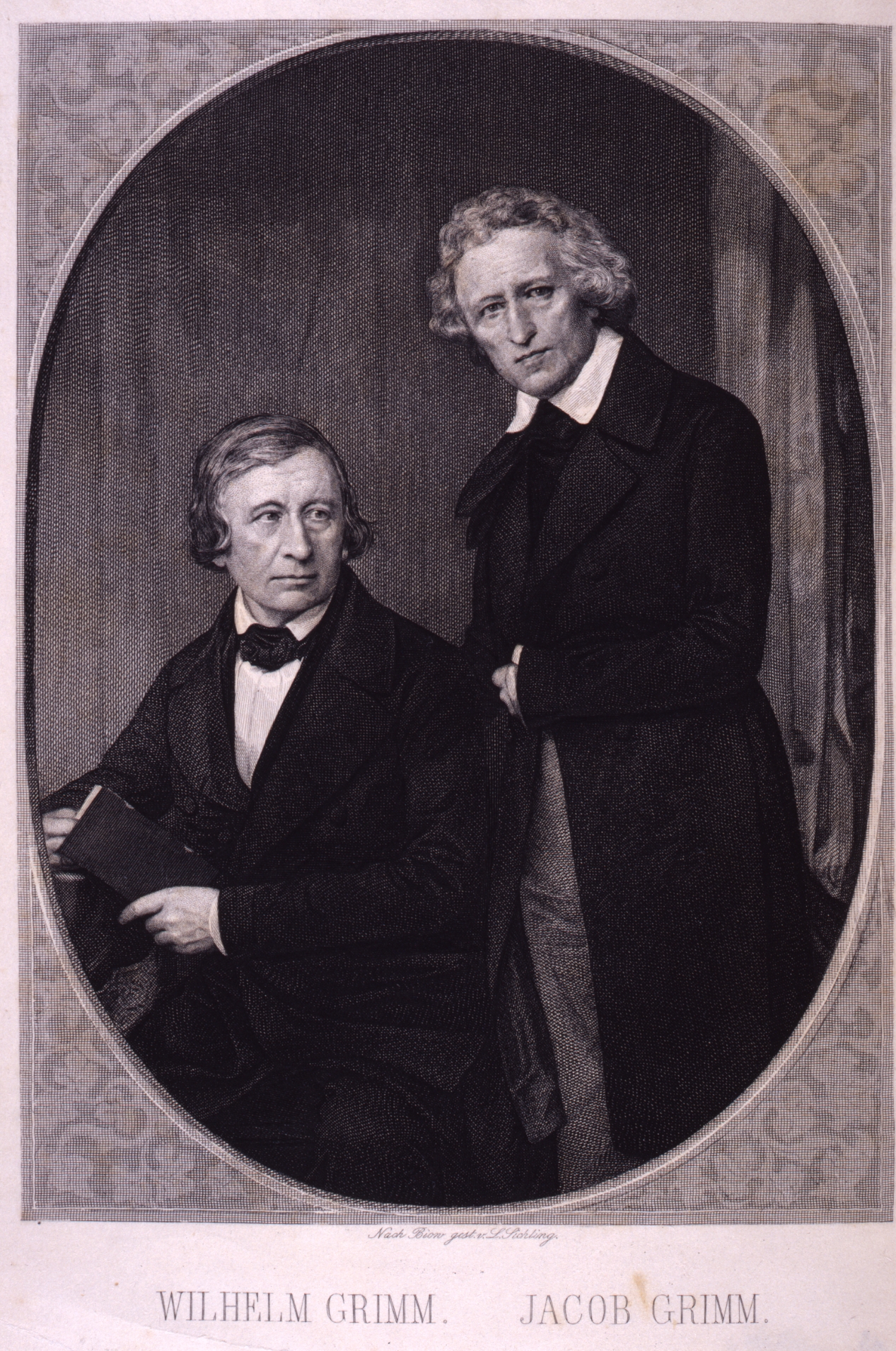 [Doppelporträt der Schriftsteller Jakob und Wilhelm Grimm]